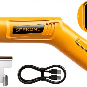 SEEKONE Mini Cordless Heat Gun with 4-Temp Settings (Up to 752°F) and Memory Function, USB Rechargeable Hot Air Gun, Fast Heating with Reflector Nozzle for Crafting, Resin Heating and Shrink Wrapping-0