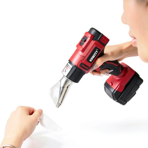 Cordless Heat Gun for Milwaukee M18 Battery,Lithium Hot Air Gun, 2-Temp Setting Max 1022°F(550°C),Heat Gun for Shrink Wrapping, Tube Bending,Resin & Decorating (Tool Only, NO Battery)-3
