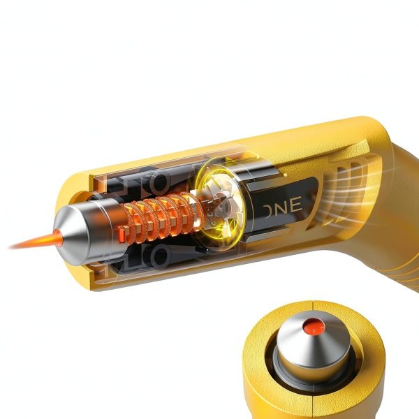 SEEKONE Mini Cordless Heat Gun with 4-Temp Settings (Up to 752°F) and Memory Function, USB Rechargeable Hot Air Gun, Fast Heating with Reflector Nozzle for Crafting, Resin Heating and Shrink Wrapping-2