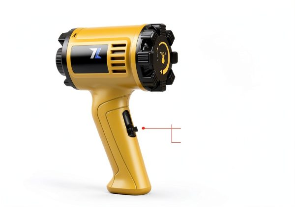 29-434 Heavy Duty Fast Heating Hot Air Gun Kit with Variable Temperature Control and Overload Protection with 4 Nozzles for Crafts, 1800W 140℉~1112℉（60℃- 600℃）-1