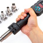 YIHUA 8858 IV Multi-Purpose Heat Gun for Crafting, Electronics Soldering, DIY, Shrink Tubing and Wrap, Torch Marker and Paste, Epoxy Resin with Temperature and Air Volume Control Function, 3 Nozzles-0