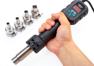 YIHUA 8858 IV Multi-Purpose Heat Gun for Crafting, Electronics Soldering, DIY, Shrink Tubing and Wrap, Torch Marker and Paste, Epoxy Resin with Temperature and Air Volume Control Function, 3 Nozzles-0