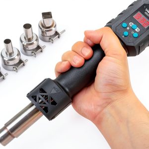 YIHUA 8858 IV Multi-Purpose Heat Gun for Crafting, Electronics Soldering, DIY, Shrink Tubing and Wrap, Torch Marker and Paste, Epoxy Resin with Temperature and Air Volume Control Function, 3 Nozzles-0