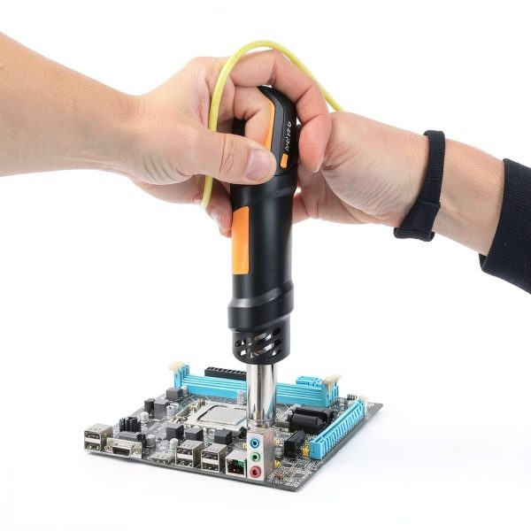 Heat Gun Gyfent 700W Soldering with LED Display, 5 Nozzles, 5ft Cord-6