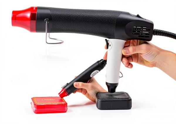 Mini Heat Gun 300W Handheld Dual-Temp Stainless Steel Hot Air Tool-4