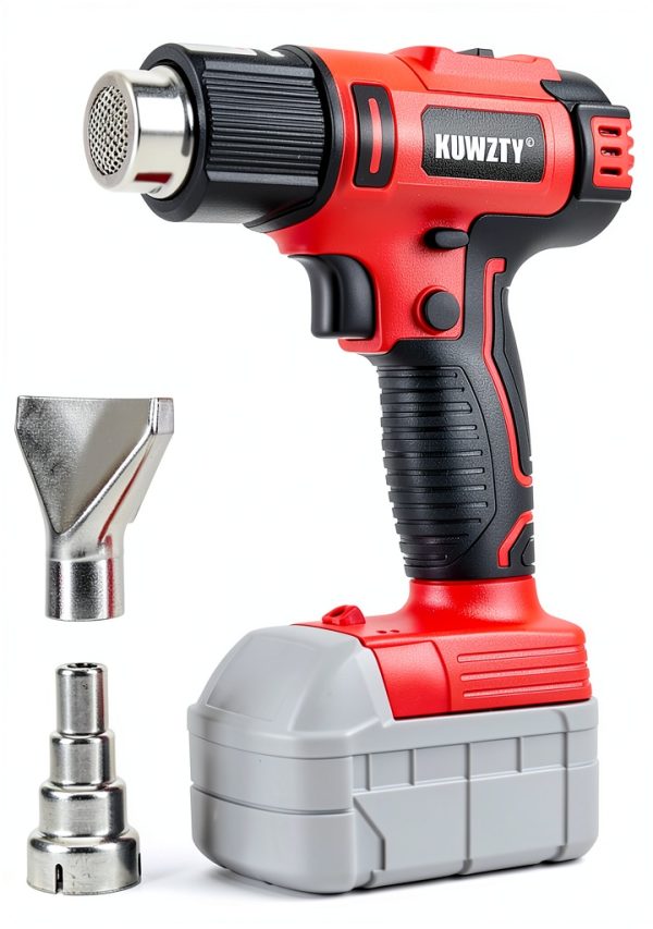 Cordless Heat Gun for Milwaukee M18 Battery,Lithium Hot Air Gun, 2-Temp Setting Max 1022°F(550°C),Heat Gun for Shrink Wrapping, Tube Bending,Resin & Decorating (Tool Only, NO Battery)-0