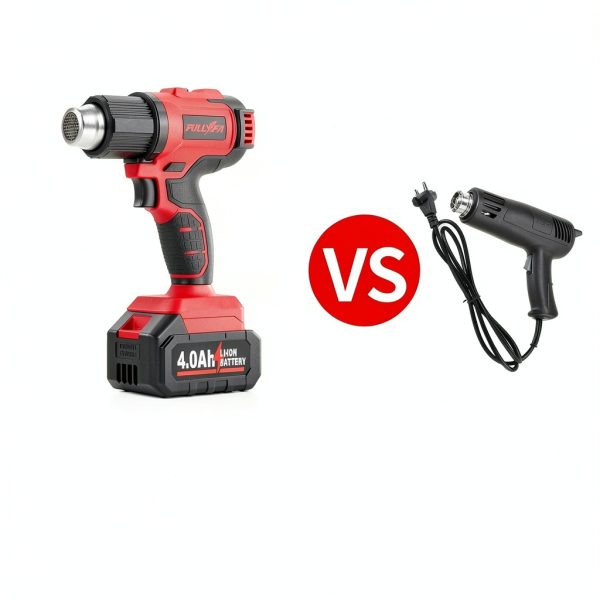 Cordless Heat Gun FULLYEA 550°C 2-Temp 5-Nozzle Battery Kit Red-5