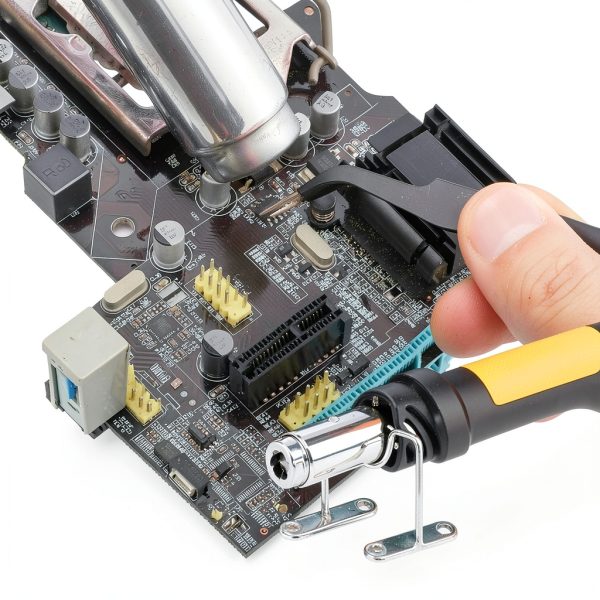 Heat Gun Gyfent 700W Soldering with LED Display, 5 Nozzles, 5ft Cord-5
