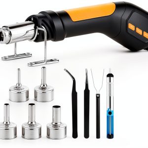 Heat Gun Gyfent 700W Soldering with LED Display, 5 Nozzles, 5ft Cord-0