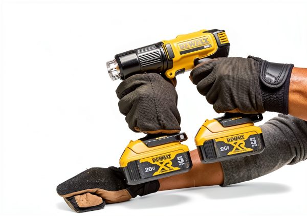 DEWALT 20V MAX Heat Gun, Cordless, Up to 990 Degrees, 42 Minutes of Run Time, LED Light, Heatgun with Flat and Hook Nozzle Attachments,Tool Only (DCE530B)-8