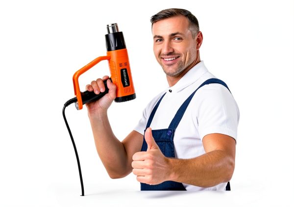 SEEKONE Heat Gun 1800W Heavy Duty Fast Heat Hot Air Gun Kit with 752℉&1112℉（400℃-600℃） Dual-Temperature Settings and 4 Nozzles with Overheat Protection for Crafts, Shrinking PVC, Stripping Paint-6