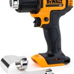 DEWALT 20V MAX Heat Gun, Cordless, Up to 990 Degrees, 42 Minutes of Run Time, LED Light, Heatgun with Flat and Hook Nozzle Attachments,Tool Only (DCE530B)-0