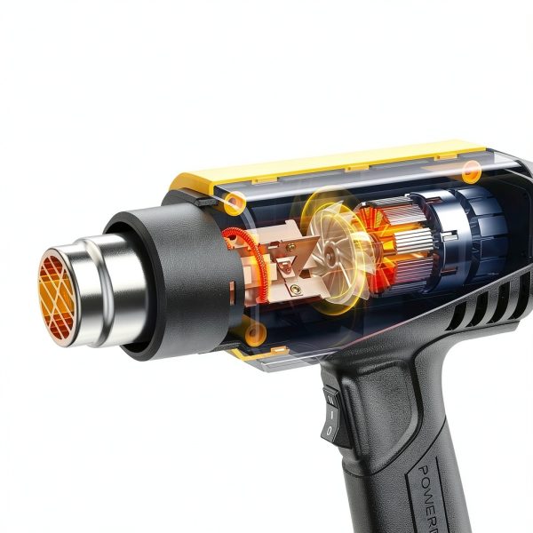 SEEKONE 1800W Heat Gun Compact Heavy Duty Hot Air Tool with Variable-1