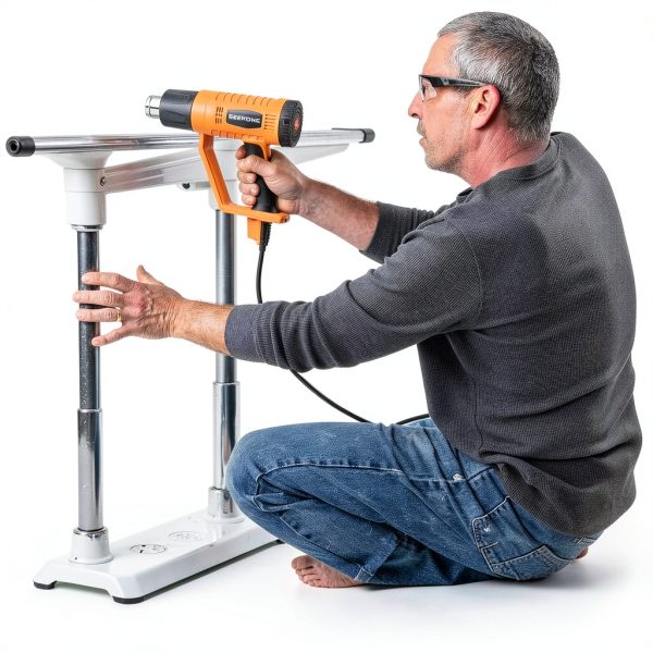 SEEKONE Heat Gun 1800W Heavy Duty Fast Heat Hot Air Gun Kit with 752℉&1112℉（400℃-600℃） Dual-Temperature Settings and 4 Nozzles with Overheat Protection for Crafts, Shrinking PVC, Stripping Paint-5