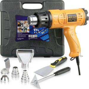 Heat Gun SEEKONE 1800W Heavy Duty Kit with Carry Case and 4 Nozzles-0