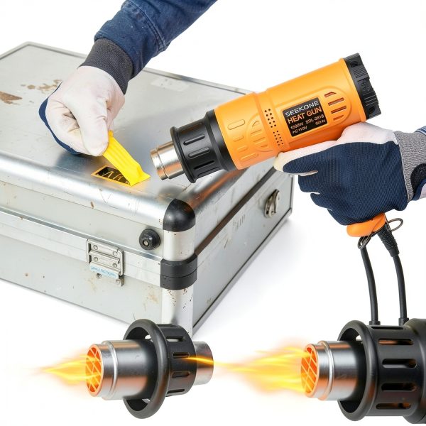 Heat Gun SEEKONE 1800W Heavy Duty Kit with Carry Case and 4 Nozzles-2