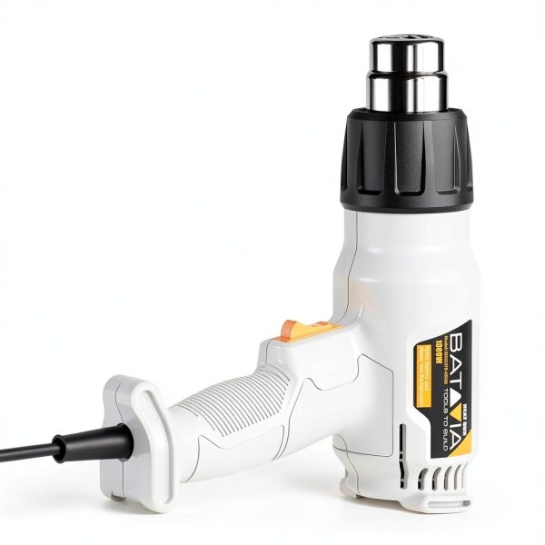 Heat Gun - BATAVIA Dual Protection Fuses 1800W Heavy Duty Fast Heat Hot Air Gun with 752℉&1112℉ Dual-Temperature Settings and 4 Nozzles with Overheat Protection for Crafts, Vinyl Wrap, Shrink Tubing-6