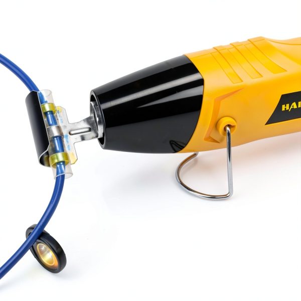 Mini Heat Gun haisstronica HS-2046 350W Yellow with Metal Stand-3