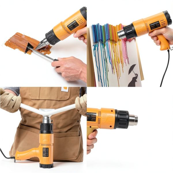 Heat Gun SEEKONE 1800W Heavy Duty Kit with Carry Case and 4 Nozzles-6