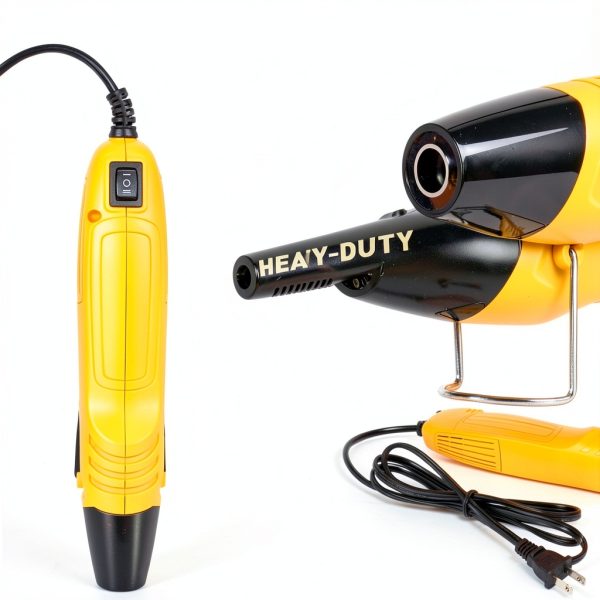 Mini Heat Gun haisstronica HS-2046 350W Yellow with Metal Stand-2