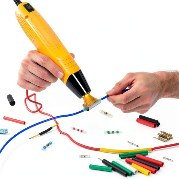 Mini Heat Gun haisstronica HS-2046 350W Yellow with Metal Stand-4