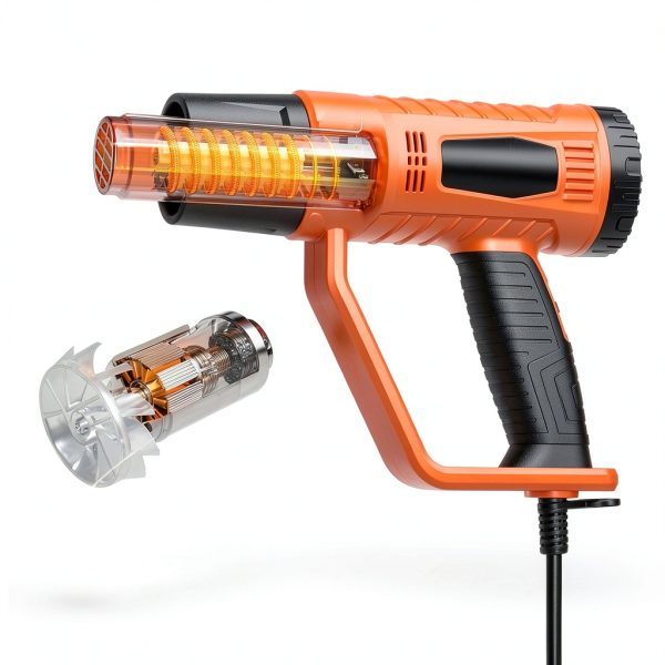 SEEKONE Heat Gun 1800W Heavy Duty Fast Heat Hot Air Gun Kit with 752℉&1112℉（400℃-600℃） Dual-Temperature Settings and 4 Nozzles with Overheat Protection for Crafts, Shrinking PVC, Stripping Paint-1