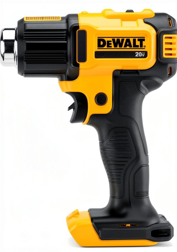 DEWALT 20V MAX Heat Gun, Cordless, Up to 990 Degrees, 42 Minutes of Run Time, LED Light, Heatgun with Flat and Hook Nozzle Attachments,Tool Only (DCE530B)-1