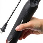 6.56FT Long Heat Gun, Uptdae Version Homidic Mini Handheld Hot Air Gun, Electric 300W Portable Heat Gun for DIY Craft Embossing, Shrink Wrapping PVC, Drying Paint, Clay, Rubber Stamp-0