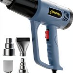 Heat Gun Weitieke Dual Temperature 900 to 1300W with 4 Nozzles Gray-0
