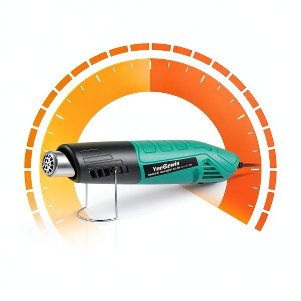 Heat Gun, 380W Fast Heat Mini Hot Air Gun with 2-Temp Settings 480°F-850°F(249°C-455°C) Overheat Protection Reflector Nozzle, 4.9Ft Long Cable for Shrink Wrap,Vinyl, Crafts, Epoxy Resin-2