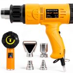 SEEKONE 1800W Heat Gun 122-1202℉ with 4 Nozzles for Crafts and PVC-0