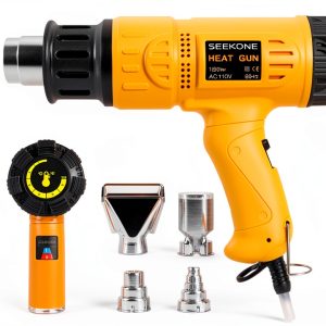 SEEKONE 1800W Heat Gun 122-1202℉ with 4 Nozzles for Crafts and PVC-0